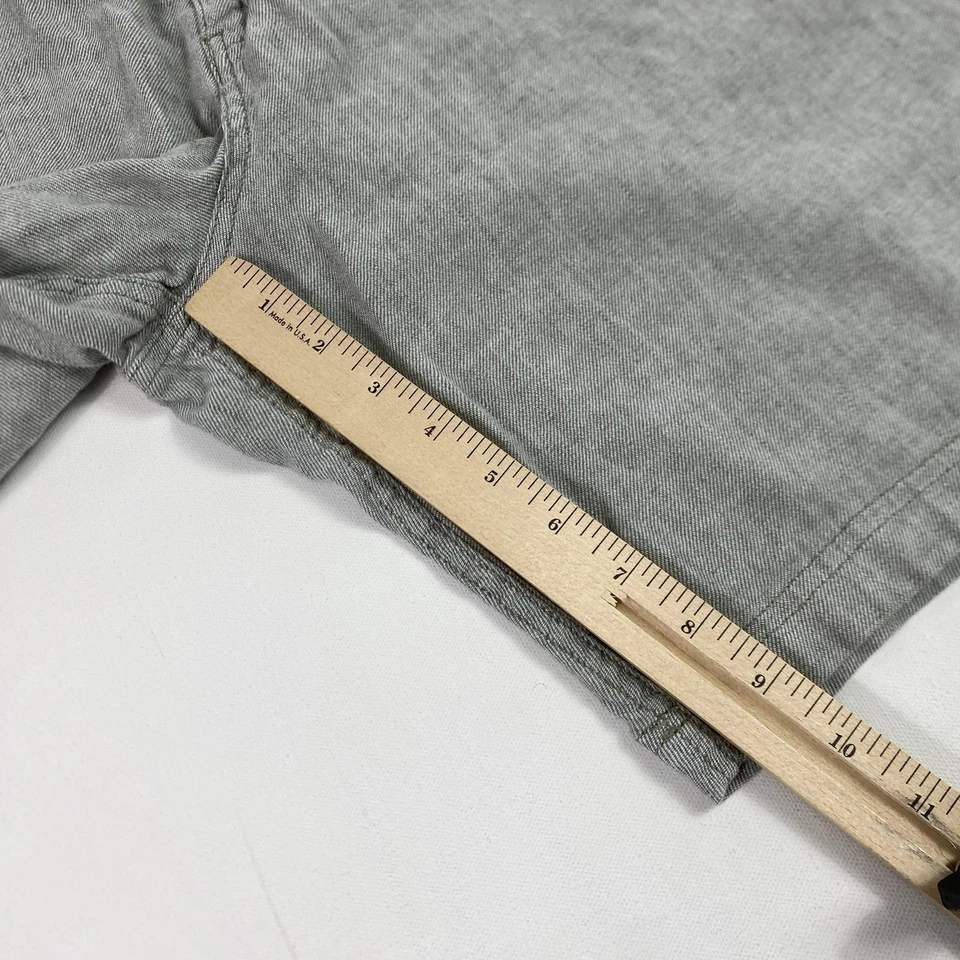 Tommy Bahama Pantalones Cortos Para Hombres 38 Gris Mezcla de Lino Chino Frente Plano Informal Verano Foto 3 de 4