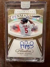 2024 Panini Flawless Penmanship Albert Pujols Gold Foil Autograph /10