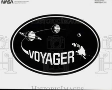 Press Photo Voyager Mission emblem - pix47634
