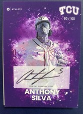 Anthony Silva On Card Autograph /100 - TCU - ONIT Athlete 2024