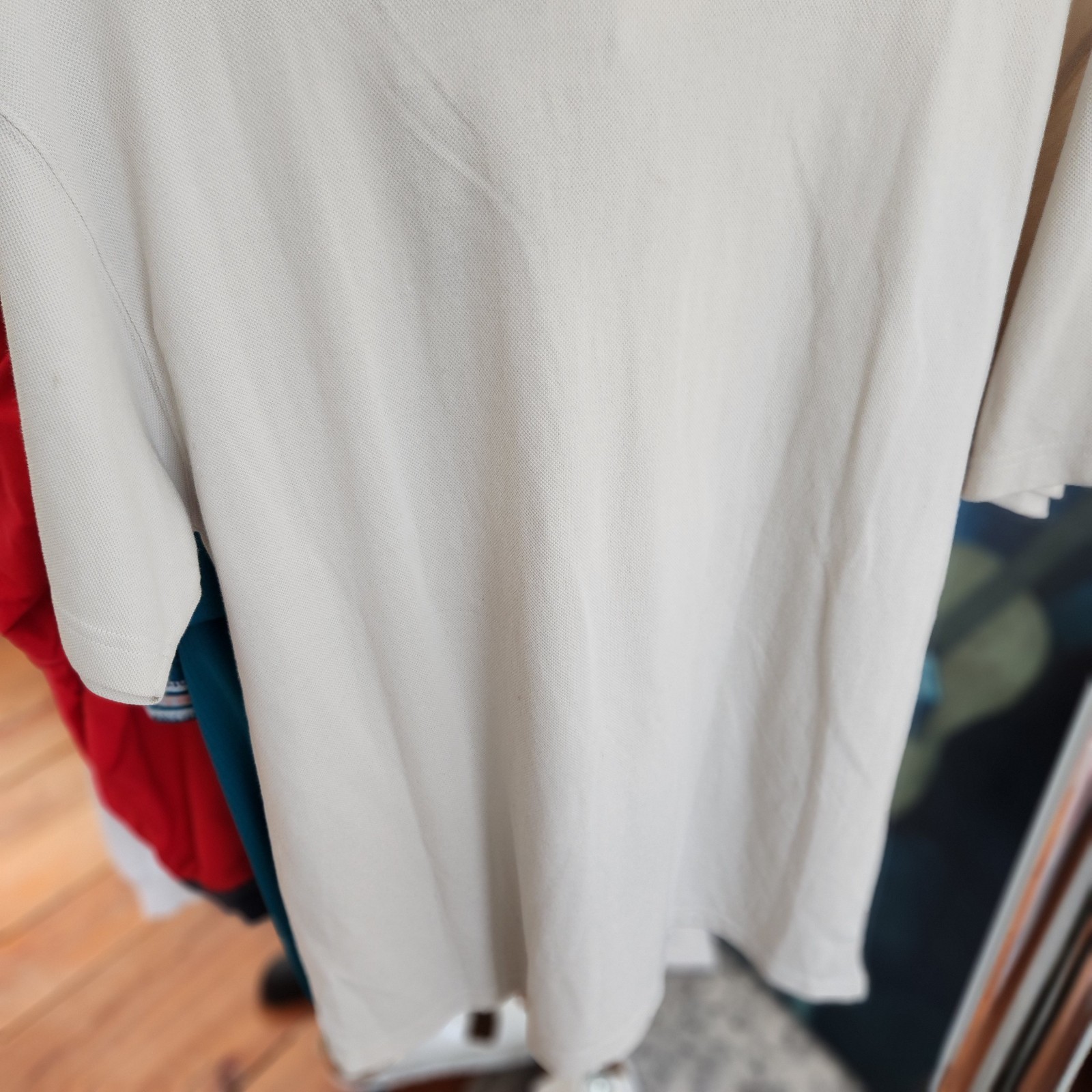 Patagonia Men's Cream Colored Polo Shirt- Med thumbnail 4