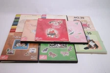 Lot of 9 Embroidery Cards Christmas Floral Animals Bernitta OESD