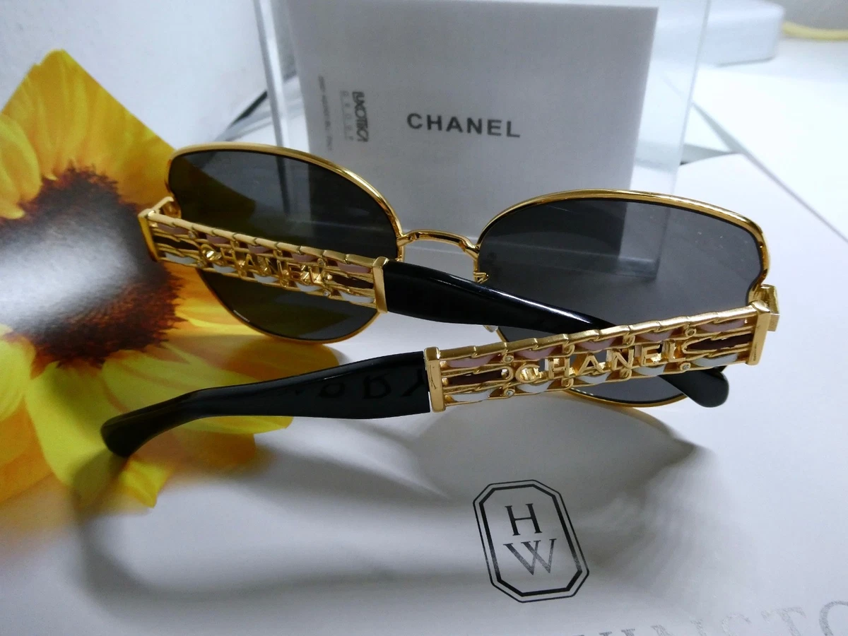 CHANEL Black Oval Sunglasses for Men for sale | eBay