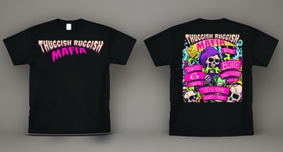 Thuggish Ruggish Mafia Tour T Shirt S-5XL New 2025 Bone Thugs x Three Six Mafia