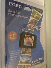 NIP Coby Digital Photo Keychain DP151 1.5" LCD 60 Photos Rechargeable IN PACKAGE