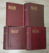 lot de 4 anciennes reliures pour revues Paris-Match