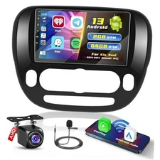 Hikity [2+64G] Android 15 Car Radio for 2014 2015 2016 2017 Kia Soul (Manual 