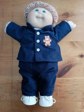 Cabbage Patch Kids Blonde Hair & Blue Eyes Corduroy Outfit Xavier Roberts