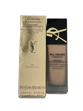 YSL All Hours Foundation MN5 MEDIUM NEUTRAL, SPF 30  0.84fl.oz./25ml  EXP. 6/25