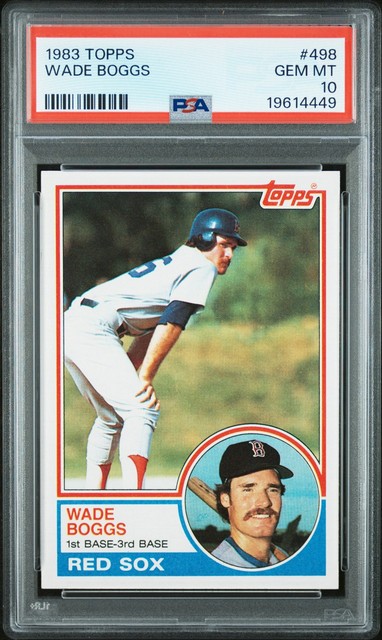 1983 Topps #498 Wade Boggs Rookie RC PSA 10