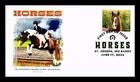 Dr Jim Stamps First Day Cover Horses 2024 Panda Cachets