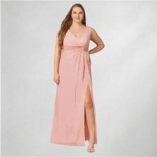 Azazie Sally MBD Formal Evening Gown Sunset Peach Custom Size (Fits ~18–20)
