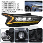 Passenger Right Full LED Headlight Lamp Assembly For 2021-2023 Kia K5 LX EX LXS