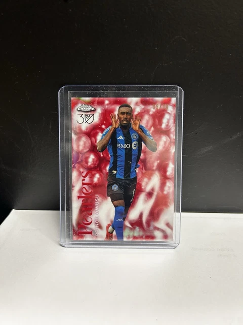 2025 Topps Chrome MLS - Prince Owusu - Pearlers /10 (CASE HIT)