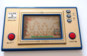 Nintendo Game & Watch FIRE Overseas Version Vintage 1981 LCD Handheld Tested