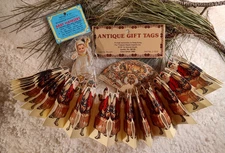 Vintage Merrimack  Victorian Babies  Set 6 UNOPENED PACKAGE plus Fans and Santa