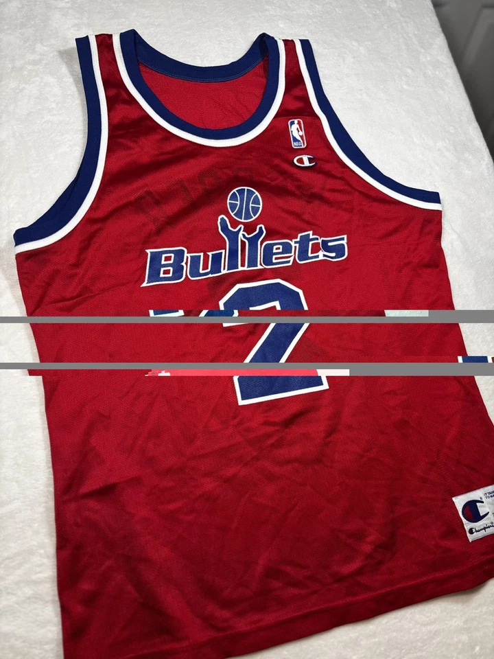 Vintage Champion Washington Bullets Chris Webber jersey #2 size 44 - Image 2 of 4