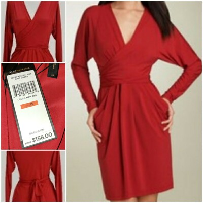 残り僅か！【BCBG MAXAZRIA】Maxi Sweaterdress BCBGMAXAZRIA Women's Long Sleeve Boat Neck Fit and Flare