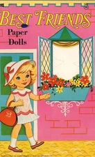 VINTAGE UNCUT 1950s BEST FRIENDS SHOW PAPER DOLL LASER REPRODUCTION~NO1 SLR 