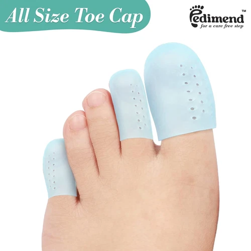Silicone Toe Caps Breathable Big Toe Protector Prevents Corn Blisters Size S/M/L