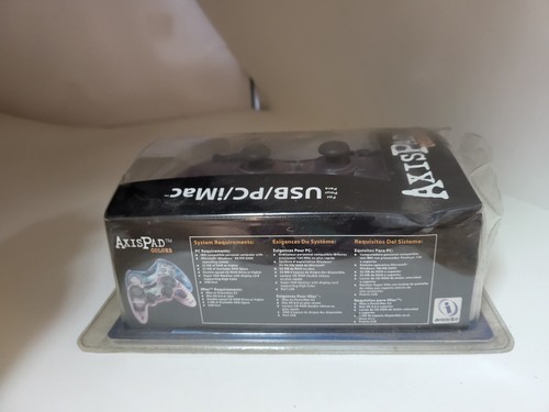 NEW Sealed Axispad clear purple Joystick Gamepad Controller USB PC iMAC #41N - Picture 3 of 8