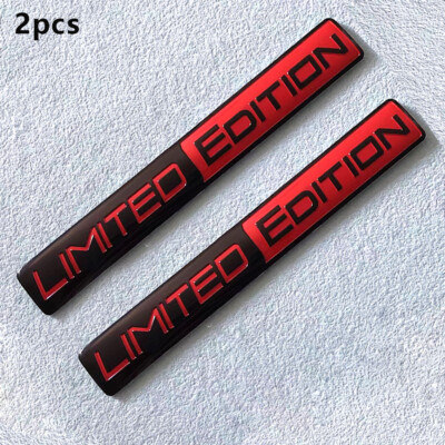 2pcs Limited Edition Emblem Badge auto aufkleber Logo Sticker 3D Limited For Car