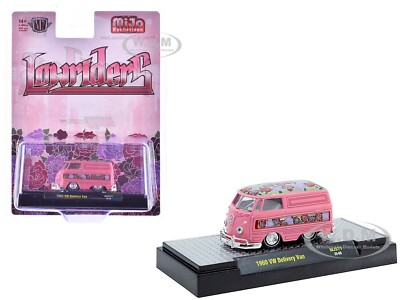 1960 VOLKSWAGEN DELIVERY VAN ''LOWRIDERS'' PINK 1/64 DIECAST CAR BY M2 31500-MJS77