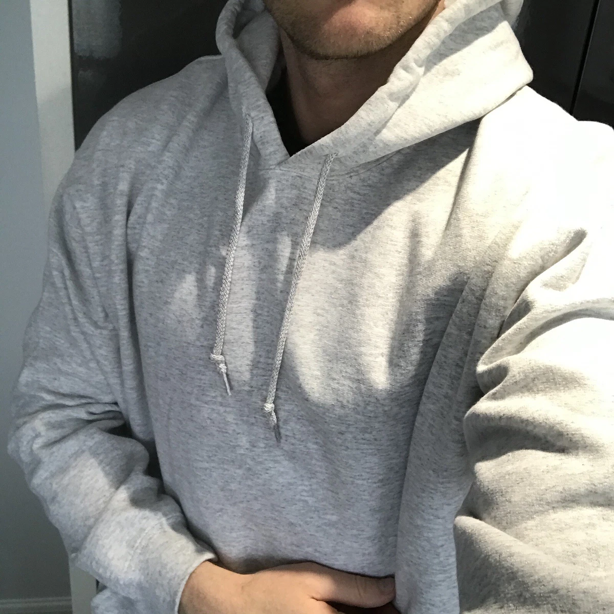 Light grey hooded sweatshirt cheap