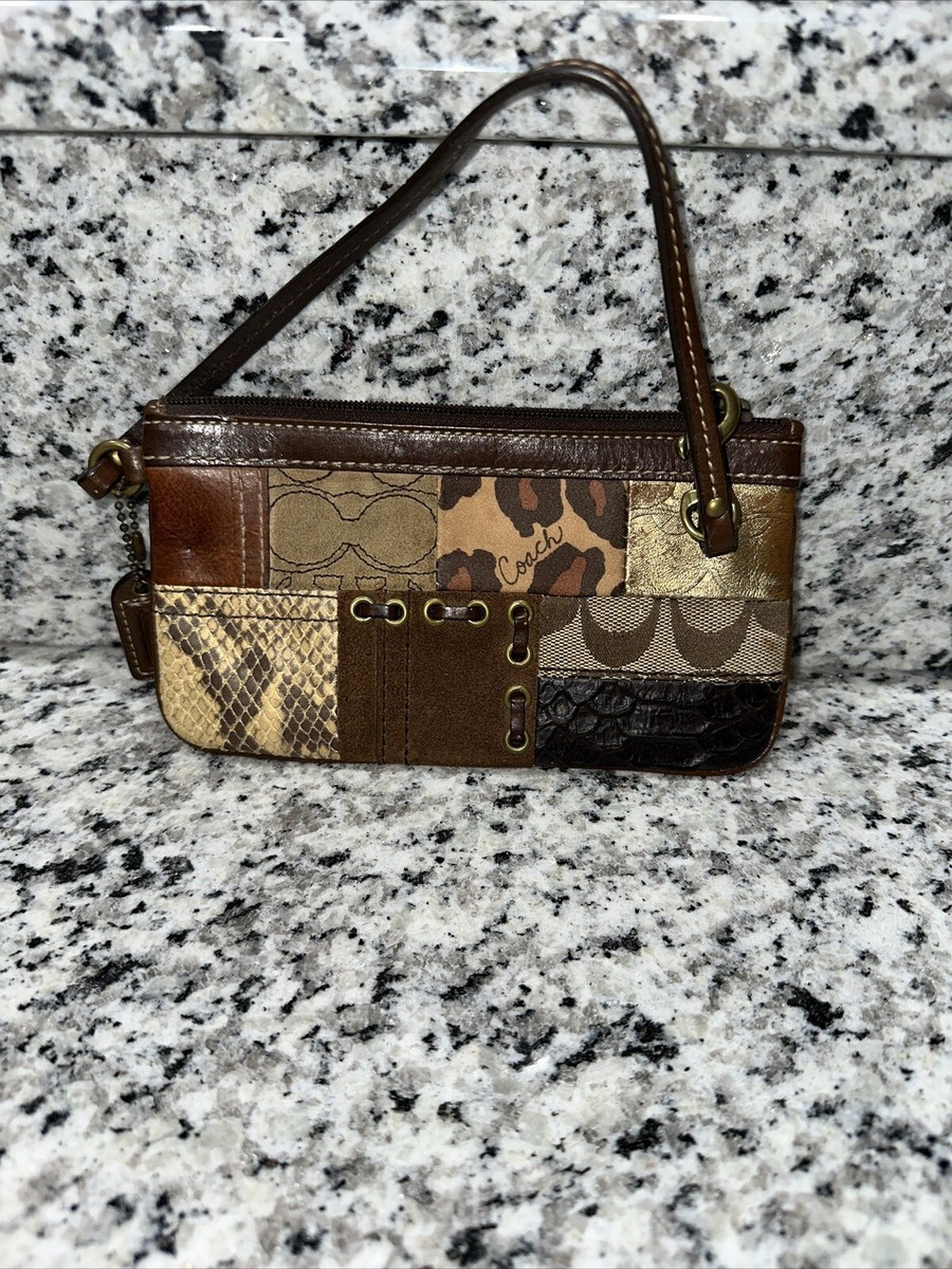 小物 Vintage Coach Patchwork Fold Wallet Coach | Bags | Coach Patchwork Bifold Brown Leather Madras