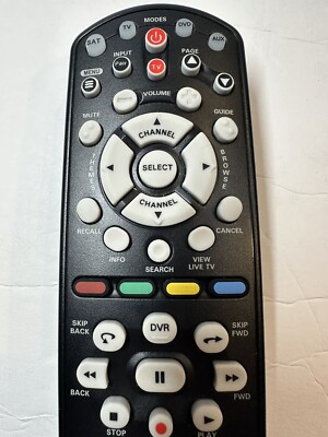 Télécommande Satellite DISH Network D'origine - 40,0 M UHF 2G - Modèle 186228 - Noire - Neuve