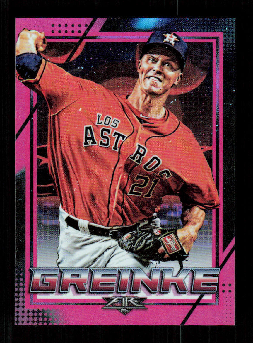 2020 Topps Fire #67 Zack Greinke Magenta #'d /25 Magenta