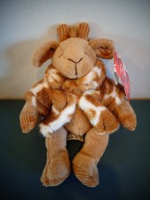 RUSS BERRIE STUFFED GISELLA GIRAFFE PLUSH ANIMAL TOY DOLL WITH COAT  TAG