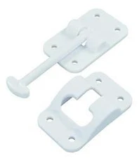 American Motorhome RV T-Style Door Holder, 3 1/2"  Polar White  10414