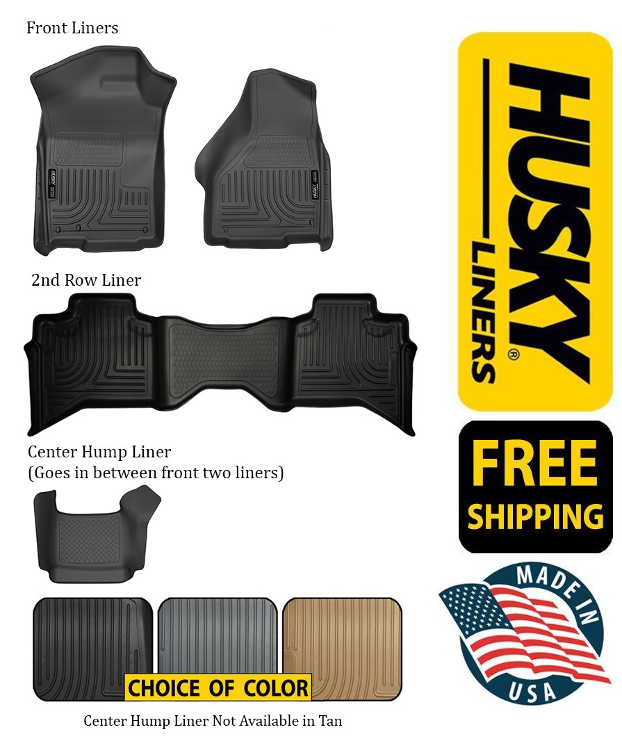 Husky Weatherbeater For Dodge 1500 2500 3500 Crew Cab Choose Color And Liners eBay