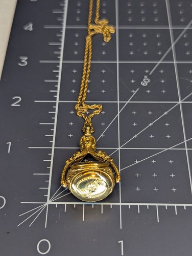 1928 Brand 3 Locked Pendant Gold Tone Chain Necklace - Picture 13 of 13