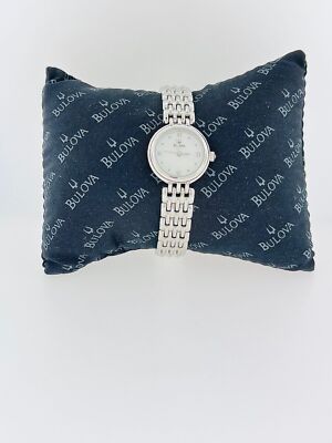 Classic Ladies Bulova Diamond Watch With Mother Of Pearl  display picture 2