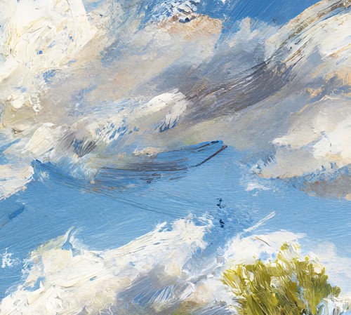 Golden Meadow and Clouds 5"x7" Print on Matte Paper | Light-Filled Countryside - Picture 14 of 18