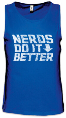 Nerds Do It Better Herren Tank Top Fun Geek Nerd Scientist Teacher Coder Math