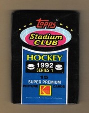 1992-93  STADIUM CLUB HOCKEY , SERIES 1  , 1 PACK      ( FACTORY SEALED )