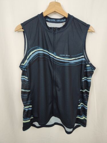 Nueva camiseta sin mangas Pearl Izumi para mujer XXL azul marino remolino para ciclismo atlético - Imagen 1 de 6
