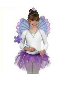 fairy princess dress tutu yrs wand wings magic costume purple