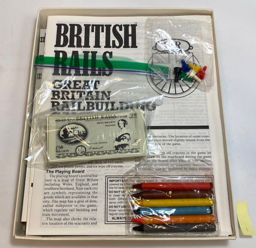 BRITISH RAILS MAYFAIR RAIL GAME 1984 UNUSED CONDITION UNPUNCHED VERY RARE #1 - Picture 2 of 4