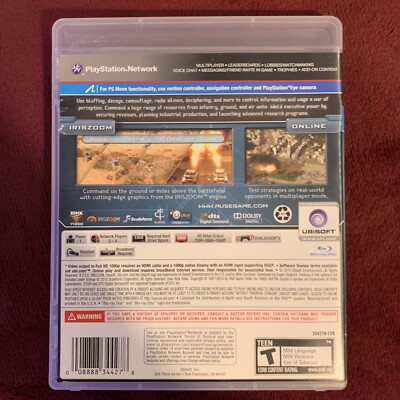 RUSE The Art Of Deception PS3 (2010, PlayStation 3, Ubisoft) Mint