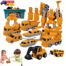 Magnetic Transform Engineering Car Assembled Toys Kids Toy Construction Vehicles