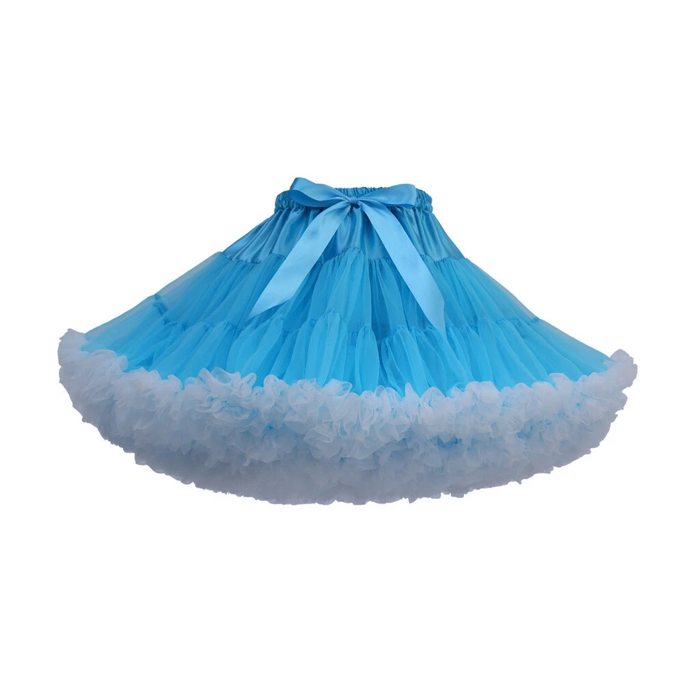 Adulto Mujeres Dama Tutú Tul Falda Elegante Falda Vestir Fiesta Baile Vestido Corto Foto 4 de 4