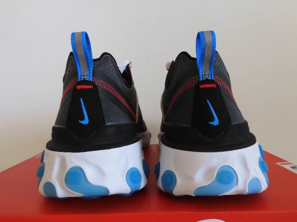 Nike React Element 87 Dark Grey-Pure Platinum-Photo Blue Sz 10 [AQ1090-003] - Image 4 of 4