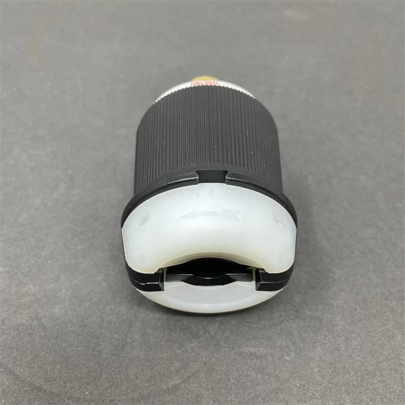 Hubbell HBL2821 Locking Plug, 30 amp, 3 Phase, 277/480V, L22-30P, Black/White - Image 4 of 4