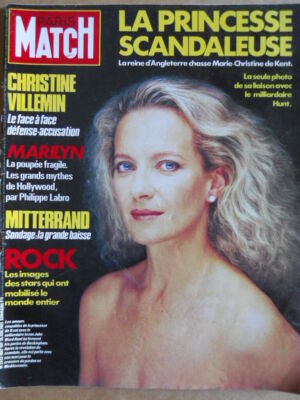 PARIS MATCH n�1887 1985  Michel Platini Myriam Bru Maria Cristina de KENT  [C71]