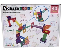 Picasso Magnet Tiles 40-pc Marble Run Set. New!