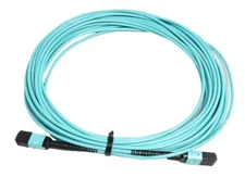 MTP 100Gb 50/125 OM3 Multimode Fiber Cable Plenum OFNP 24 Fiber 15M F/F Type B